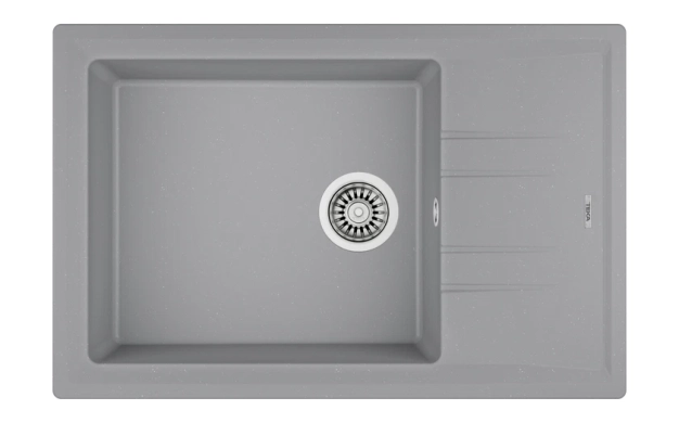 Гранитна мивка ТЕКА Stone 60 S-TG Сив Металик